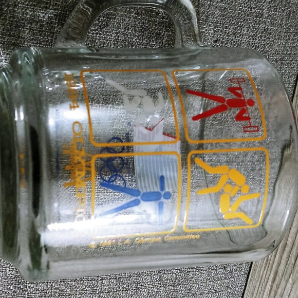 Vintage 1984 McDonalds LA Olympics Glass Coffee Mug Cups Set of 6 - Picture 7 of 8